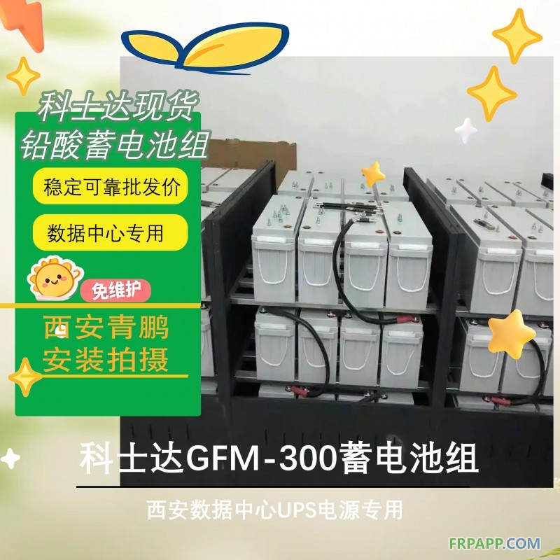 12西安數據中心UPS電源科士達GFM-300蓄電池組3