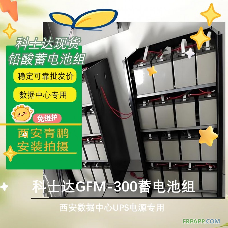 12西安數據中心UPS電源科士達GFM-300蓄電池組4